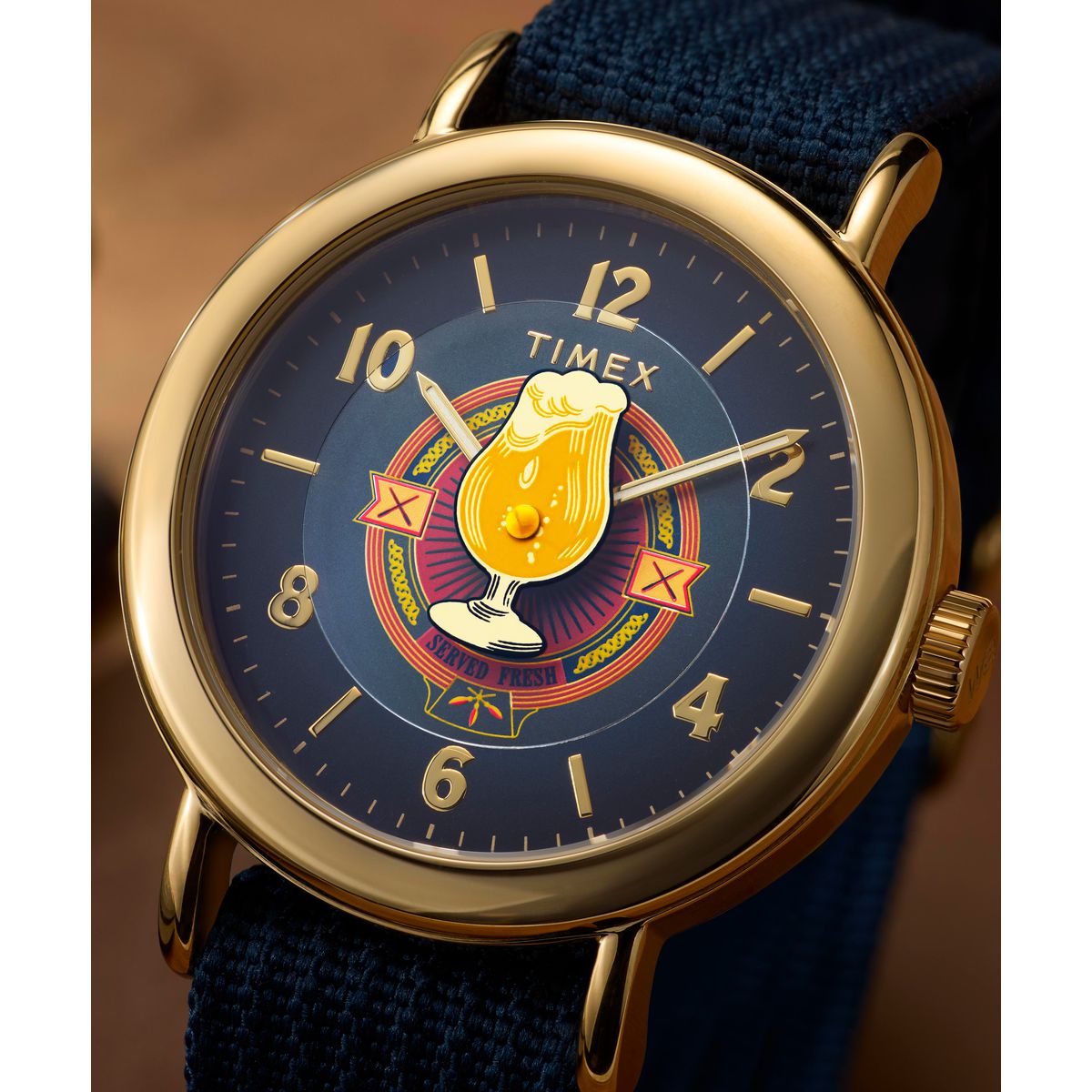Harry Potter x Timex Weekender Butterbeer 40mm Fabric Strap Watch Watch Timex