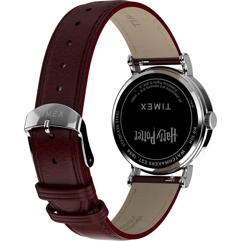 Harry Potter x Timex Weekender Platform 9 3/4 37mm Leather Strap Watch Watch Timex