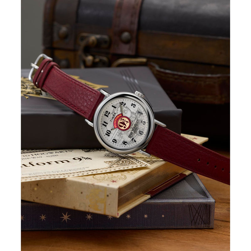 Harry Potter x Timex Weekender Platform 9 3/4 37mm Leather Strap Watch Watch Timex