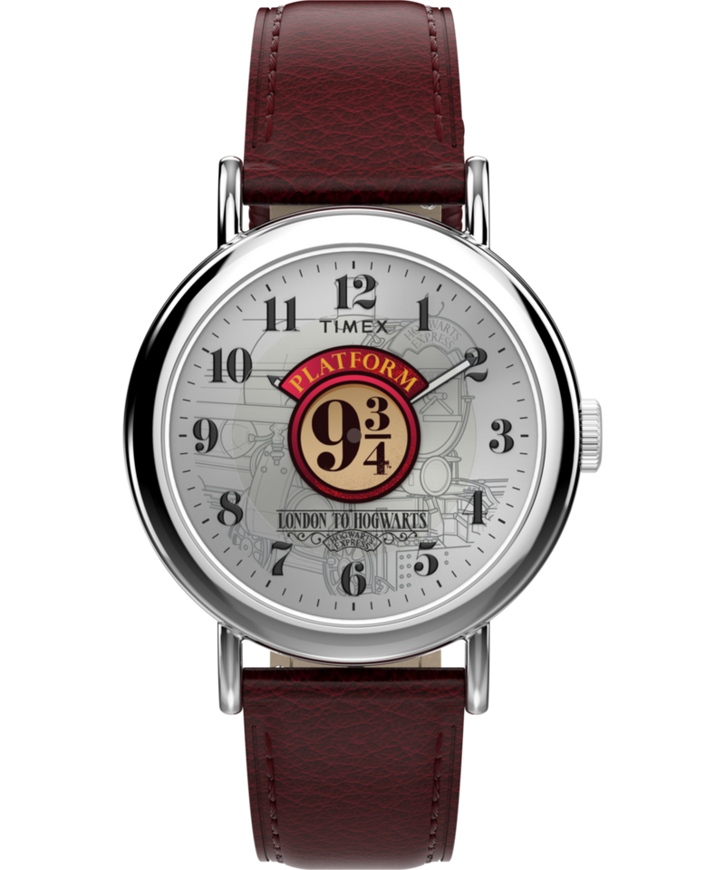 Harry Potter x Timex Weekender Platform 9 3/4 37mm Leather Strap Watch Watch Timex