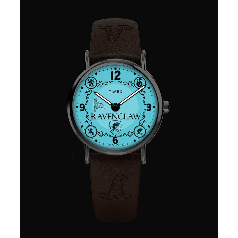 Harry Potter x Timex Weekender Ravenclaw House 38mm Leather Strap Watch Watch Timex