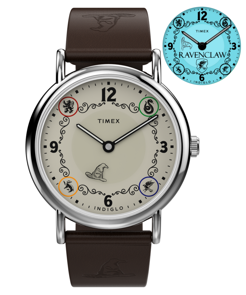 Harry Potter x Timex Weekender Ravenclaw House 38mm Leather Strap Watch Watch Timex