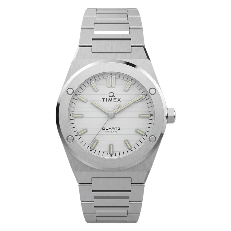 Timex Q Round 34mm Silver Dial Analog Women Watch - TW2Y81800UJ Watch Timex
