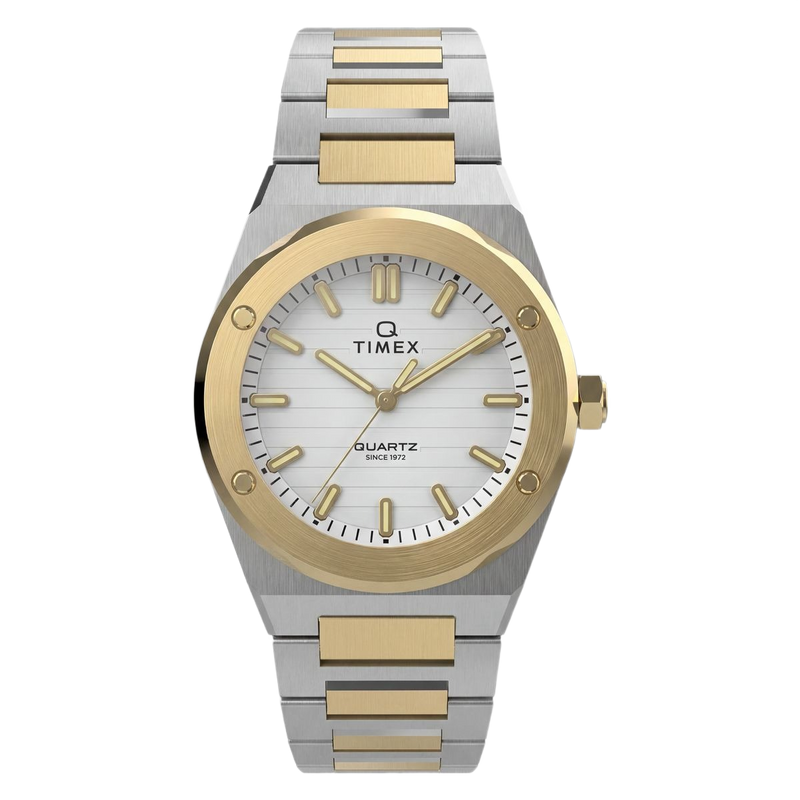 Timex Q Round 34mm Silver Dial Analog Women Watch - TW2Y81900UJ Watch Timex