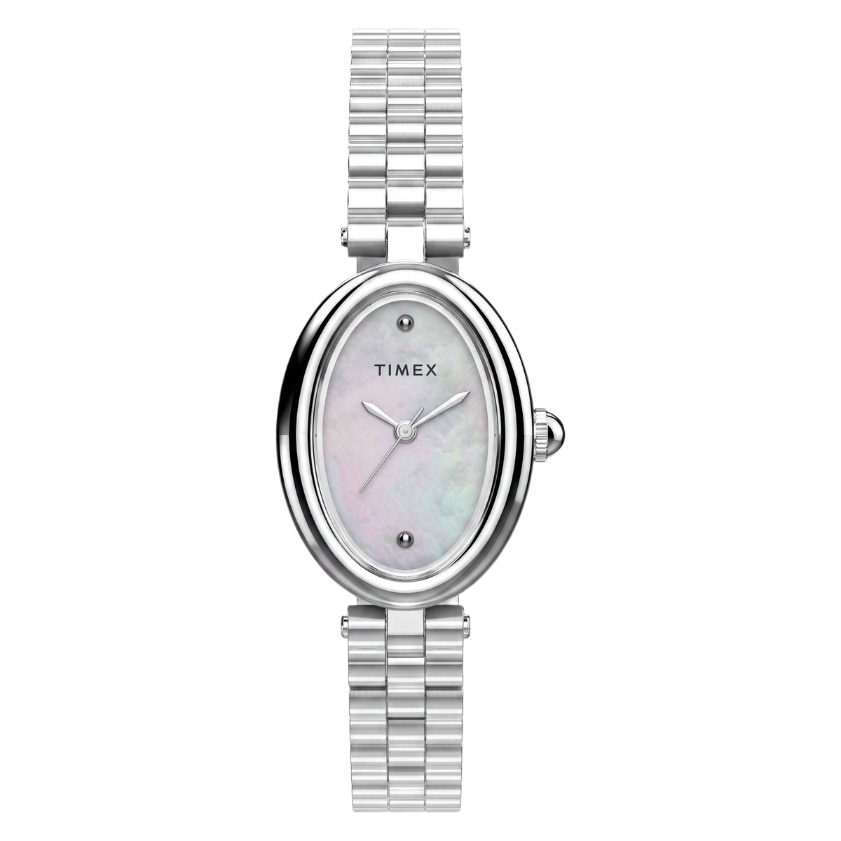 Timex Cavatina Oval 22mm White Dial Analog Women Watch - TW2Y86000UJ