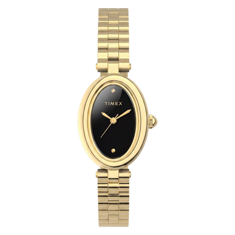 Timex Cavatina Oval 22mm Black Dial Analog Women Watch - TW2Y86200UJ Watch Timex