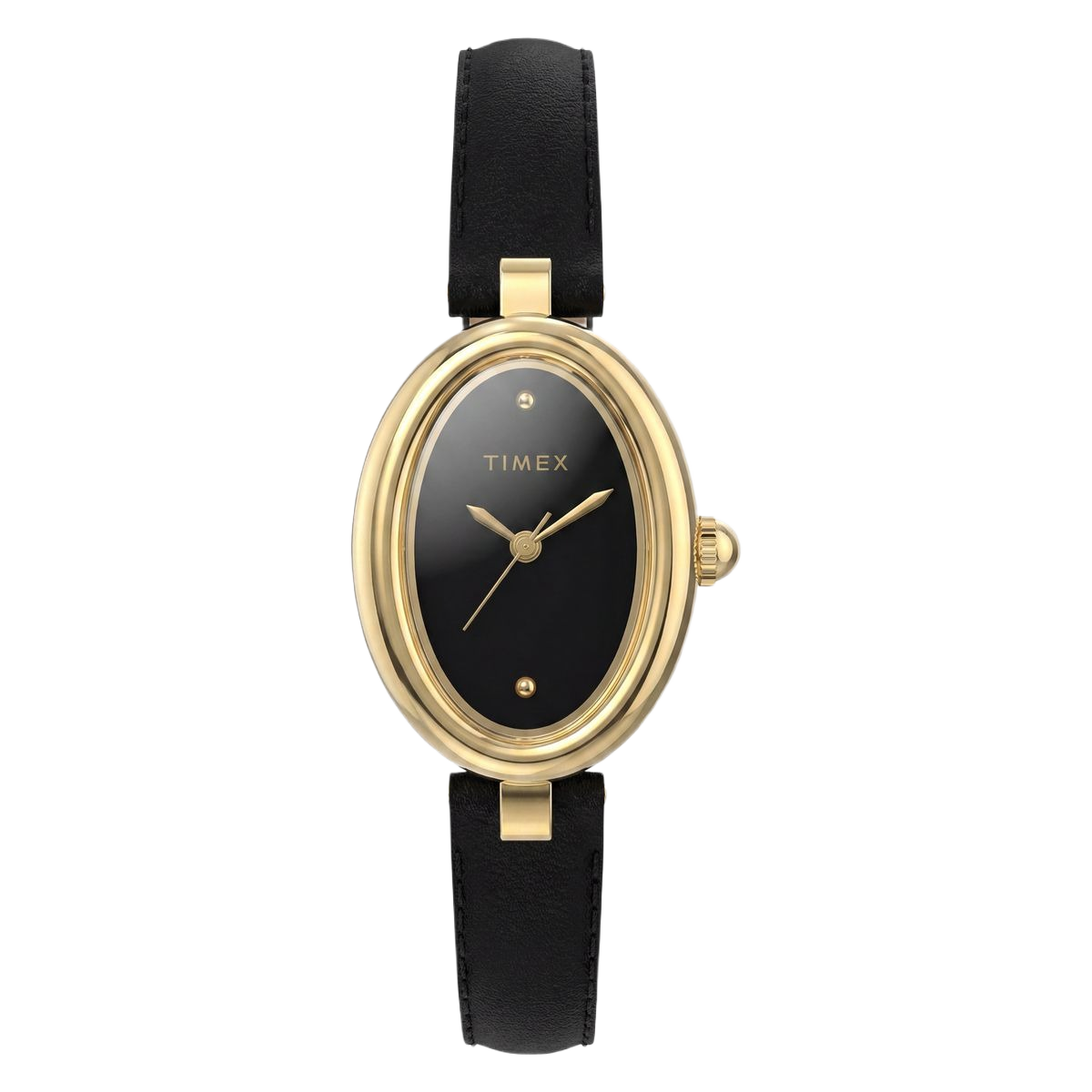Timex Cavatina Oval 22mm Black Dial Analog Women Watch - TW2Y86300UJ