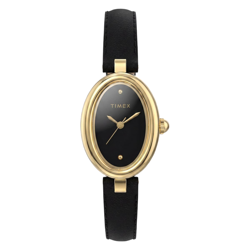 Timex Cavatina Oval 22mm Black Dial Analog Women Watch - TW2Y86300UJ Watch Timex