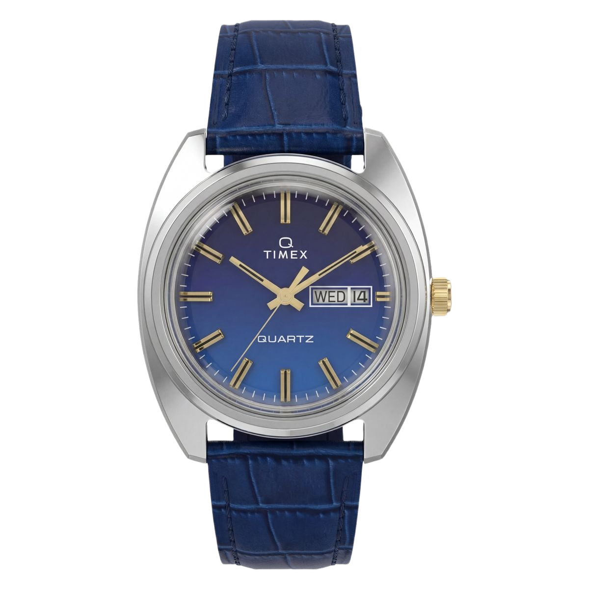 Timex Q Round 37mm Blue Dial Analog Men Watch - TW2Y87100UJ
