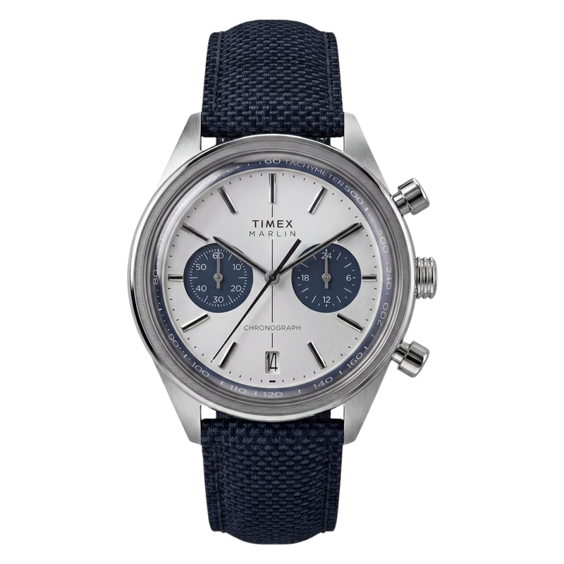 Timex Marlin Round 40mm Silver Dial Analog Men Watch - TW2Y89900UJ Watch Timex