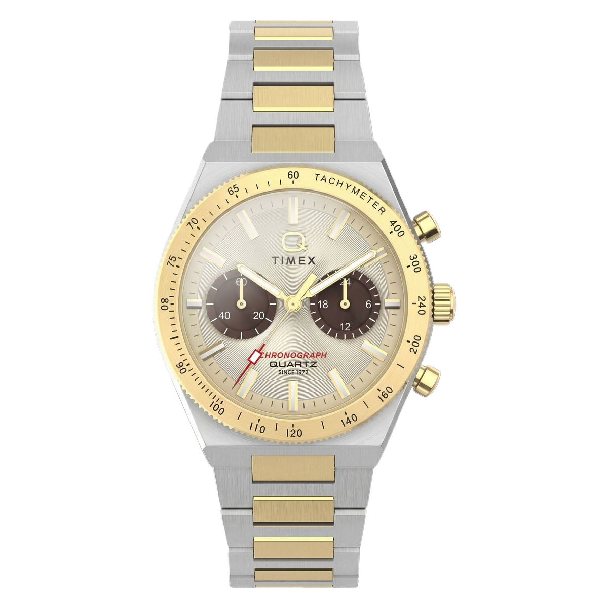 Timex Q Round 36mm Gold Dial Analog Unisex Watch - TW2Y92300UJ