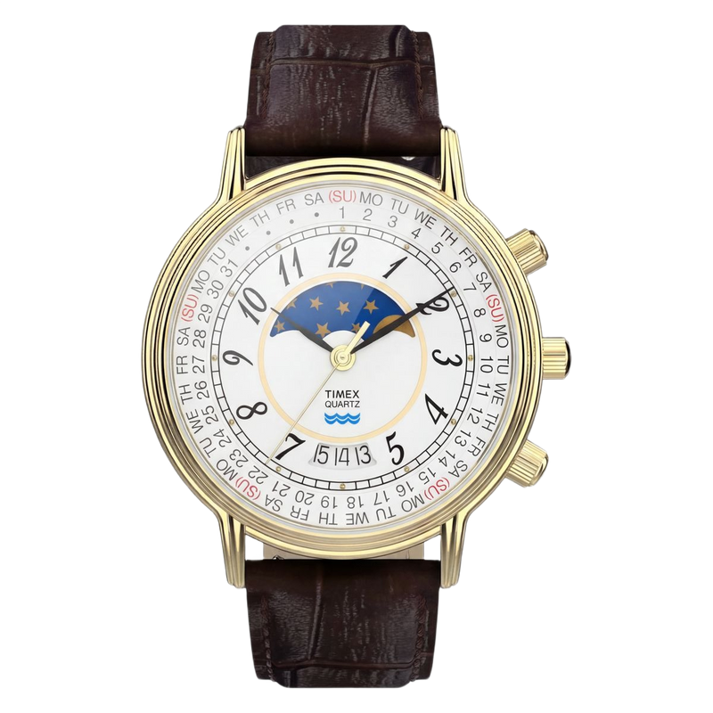 Timex Round 37mm White Dial Analog Men Watch - TW2Y99000UJ Watch Timex