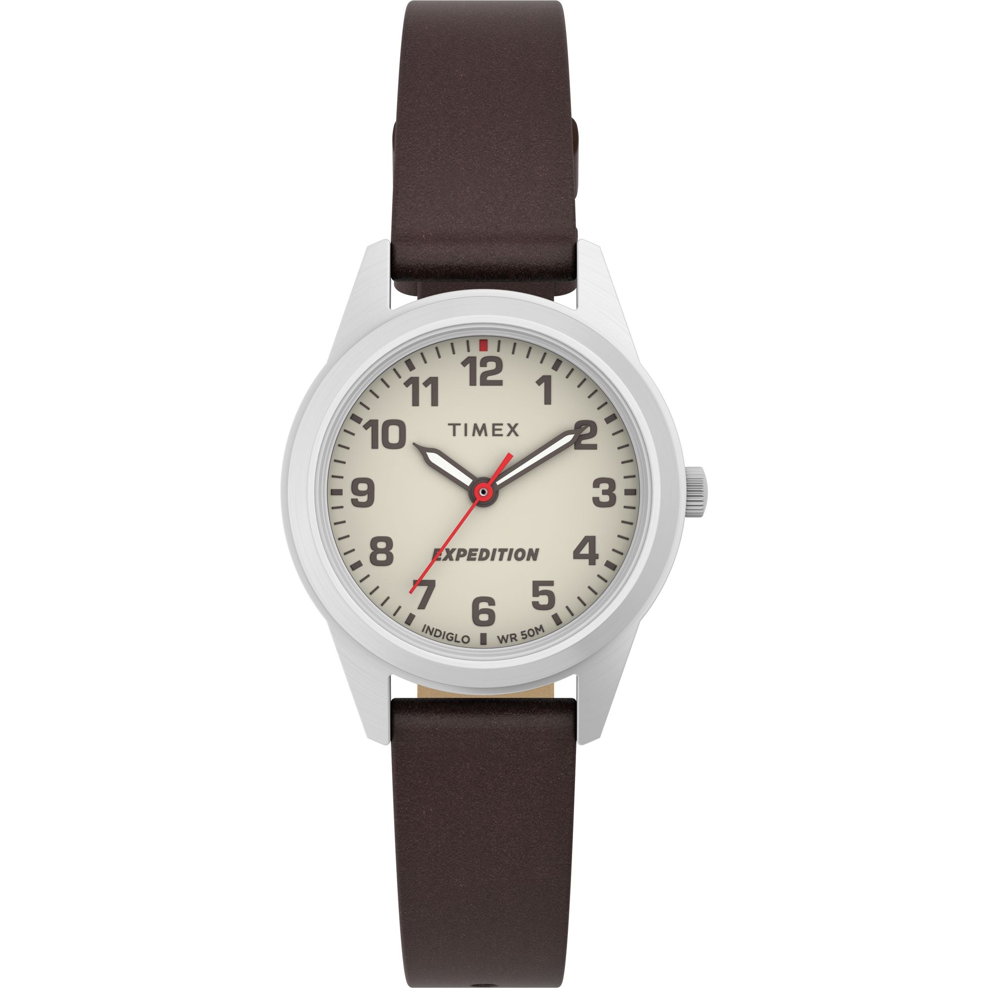 Timex Expedition Cream Round Dial Quartz Analog Women Watch