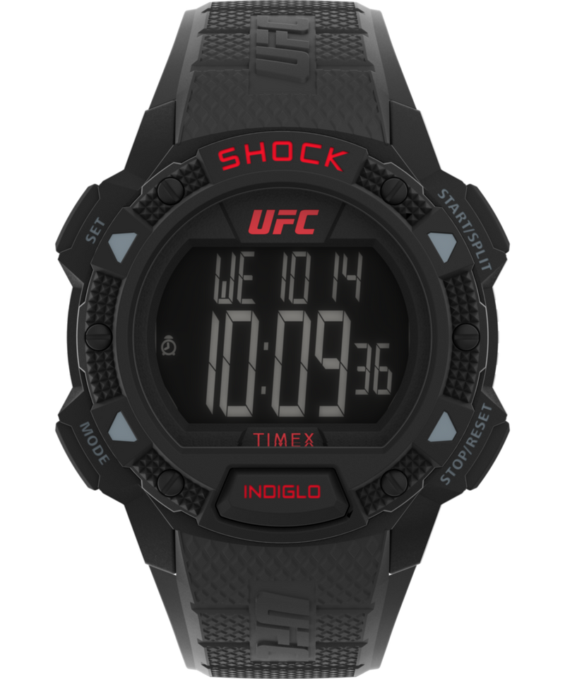 Timex UFC Round 21mm Black Dial Digital Men Watch - TW4B274000D Watch Timex