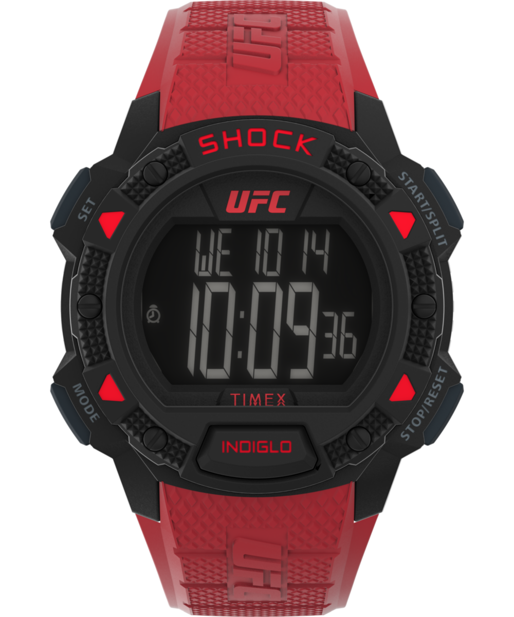 Timex UFC Round 45mm Black Dial Digital Men Watch - TW4B276000D Watch Timex