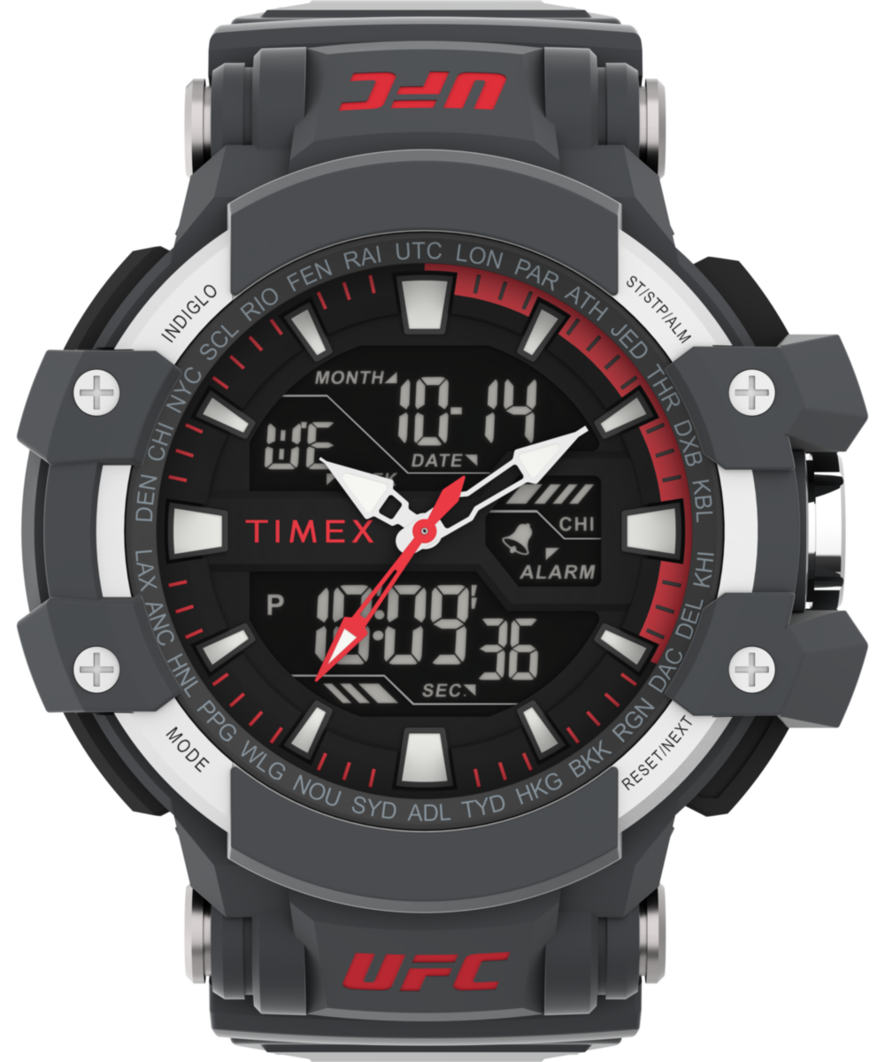 Timex UFC Round 21mm Black Dial Analog Men Watch - TW5M519000D