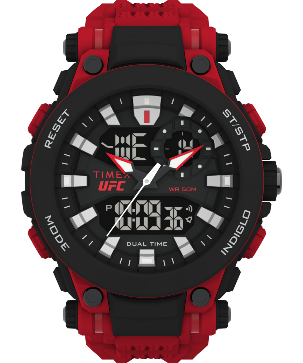 Timex UFC Strength Black Round Dial Quartz Analog Men Watch