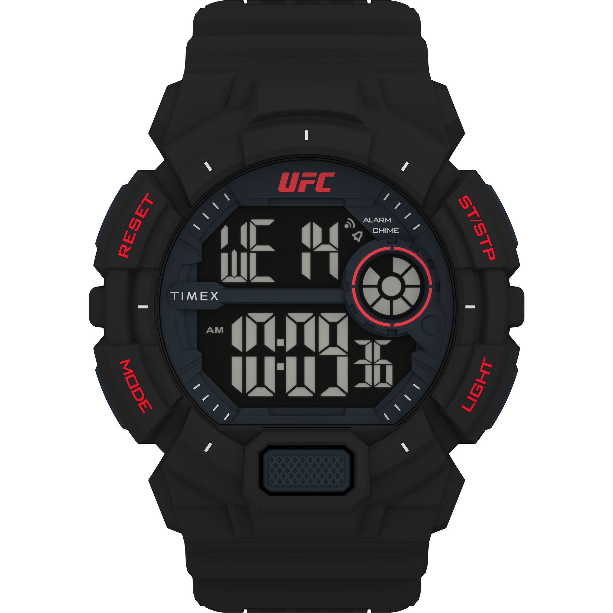 Timex UFC Strength Black Round Dial Quartz Digital Men Watch