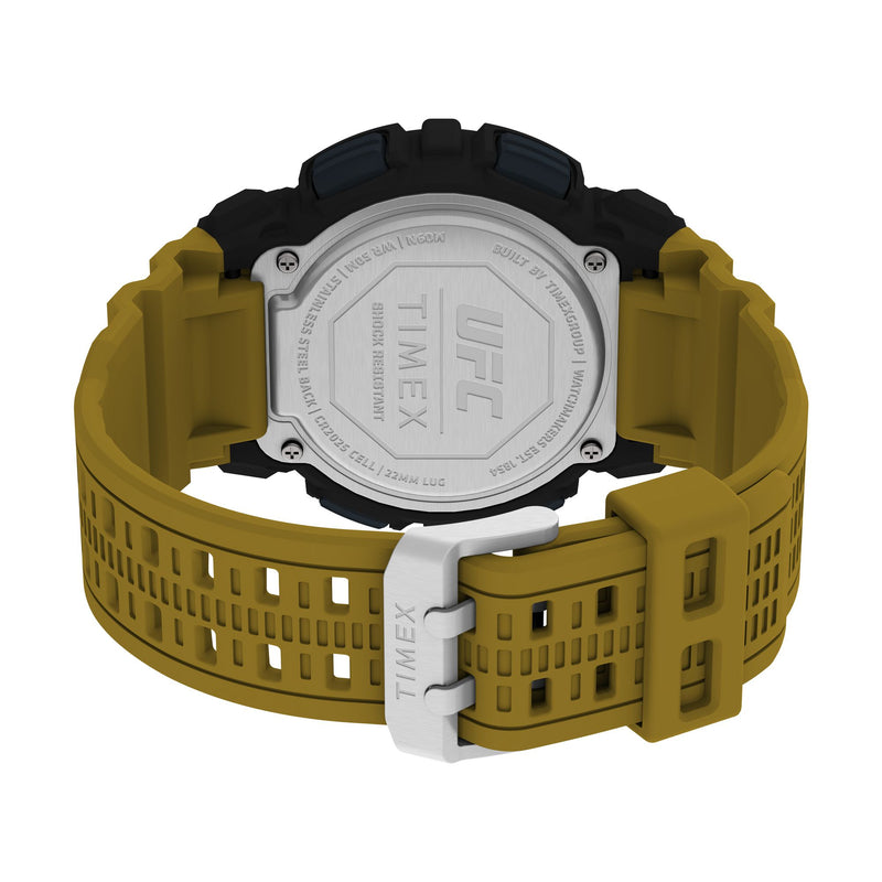 Timex UFC Round 21mm Black Dial Digital Men Watch - TW5M536000D Watch Timex