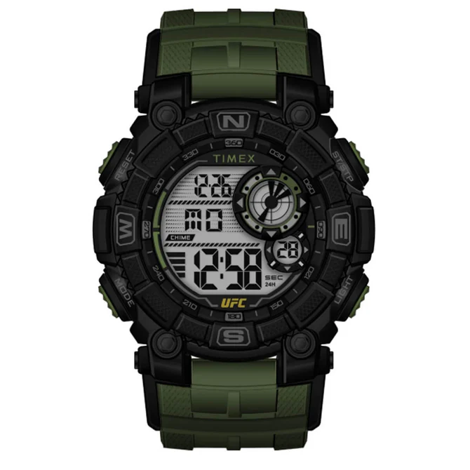 Timex UFC Round 21mm Silver Dial Digital Men Watch - TW5M539000D