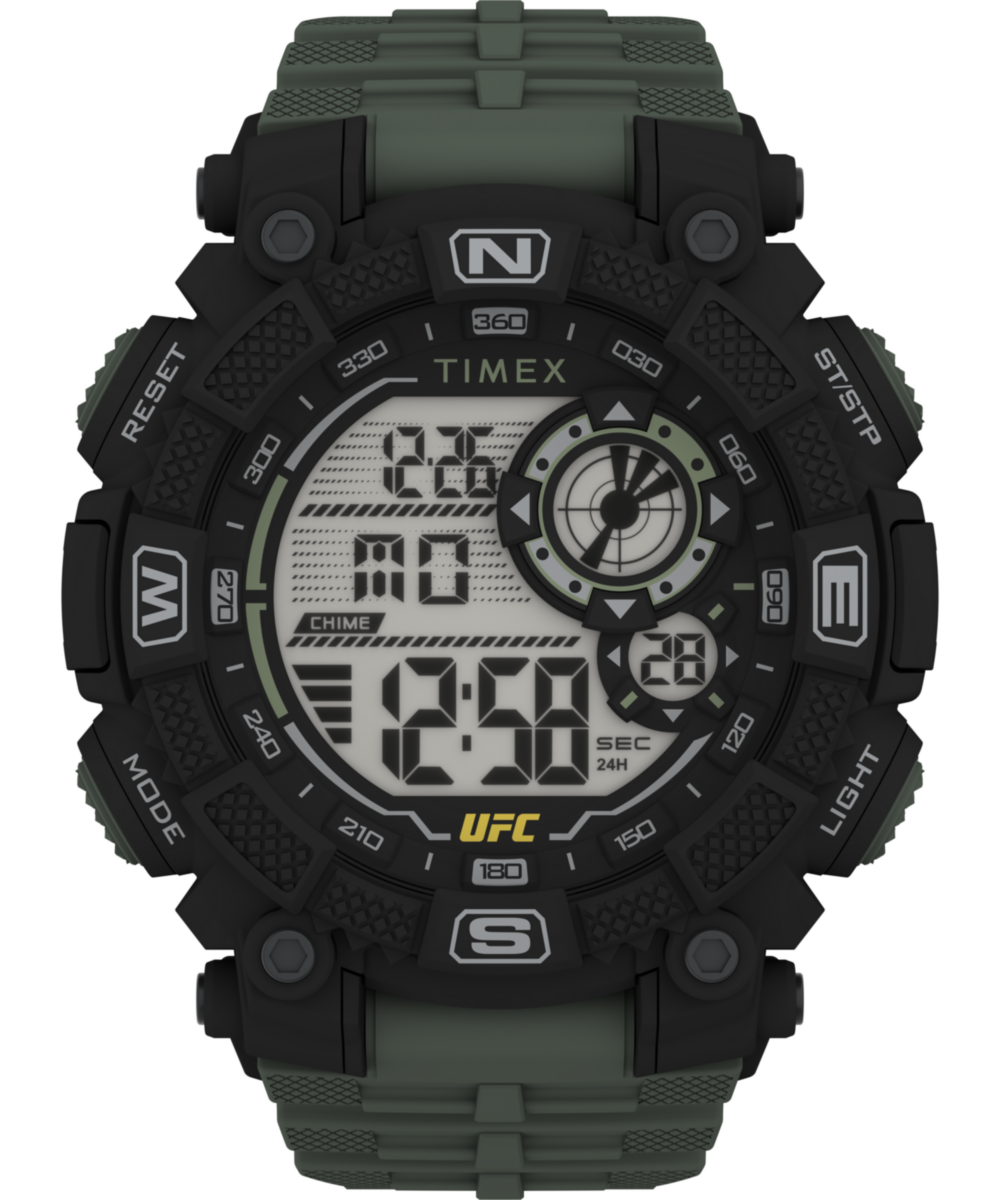 Timex UFC Round 21mm Silver Dial Digital Men Watch - TW5M539000D Watch Timex