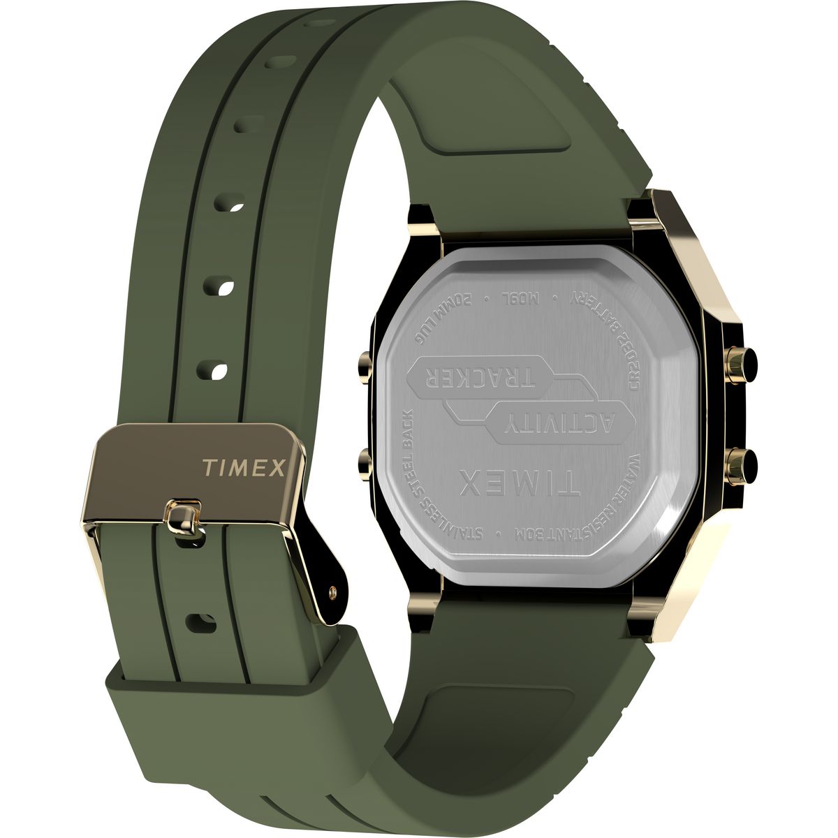 Timex Octogonal 40mm Grey Dial Digital Unisex Watch - TW5M60800JQ