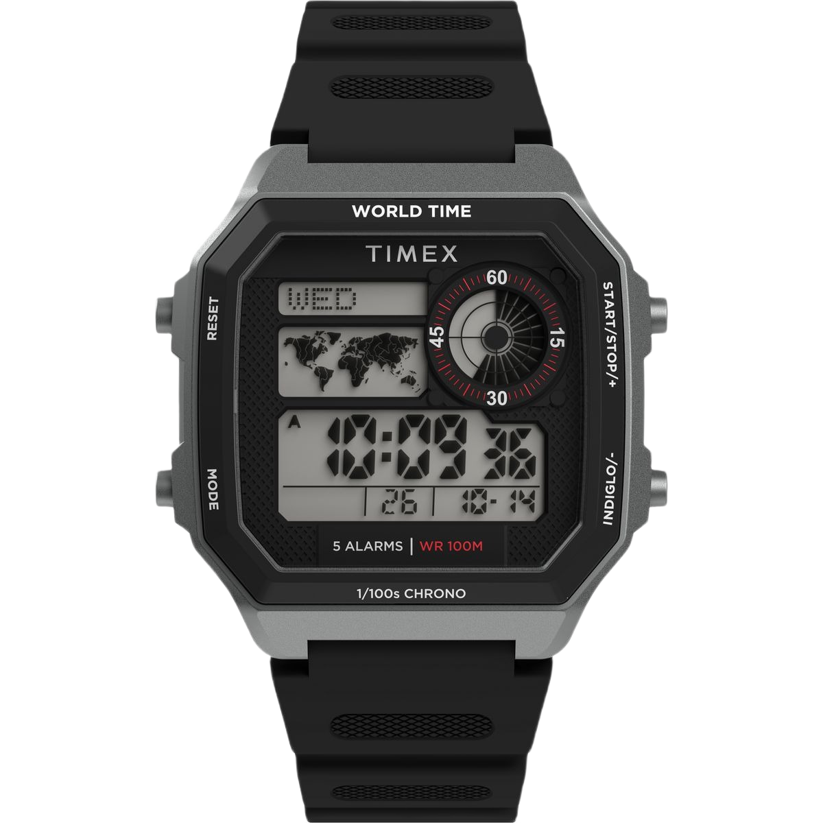 Timex Octogonal 40mm Grey Dial Digital Men Watch - TW5M68800UJ