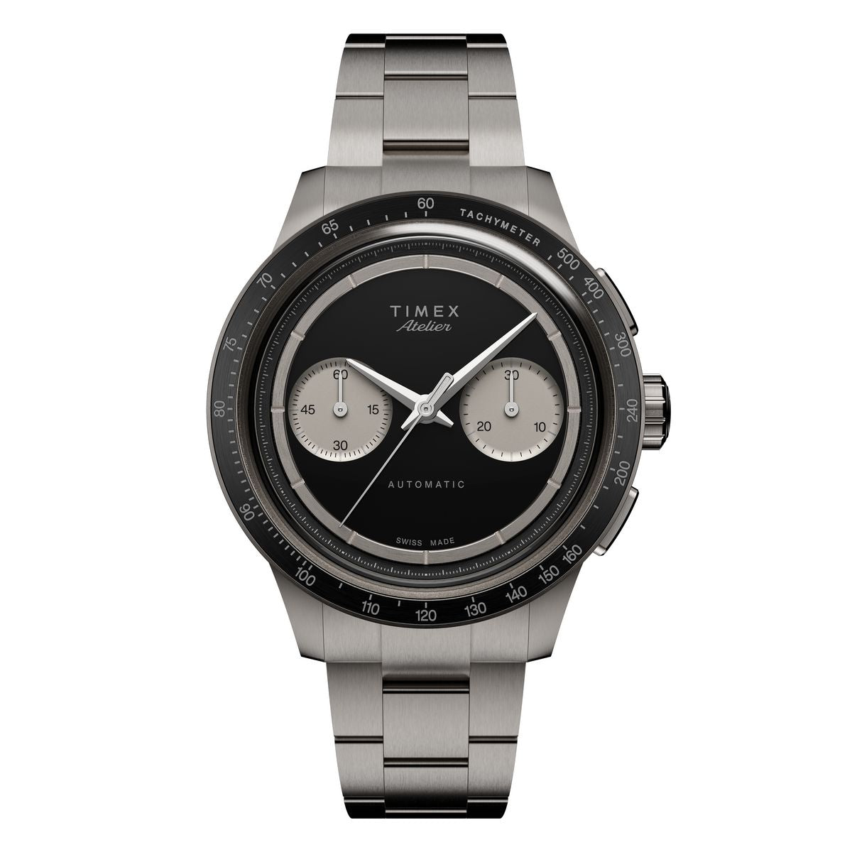 Timex Atelier Chronograph Automatic M1a Ti 42mm Swiss Made Titanium Bracelet - TW6A027004A