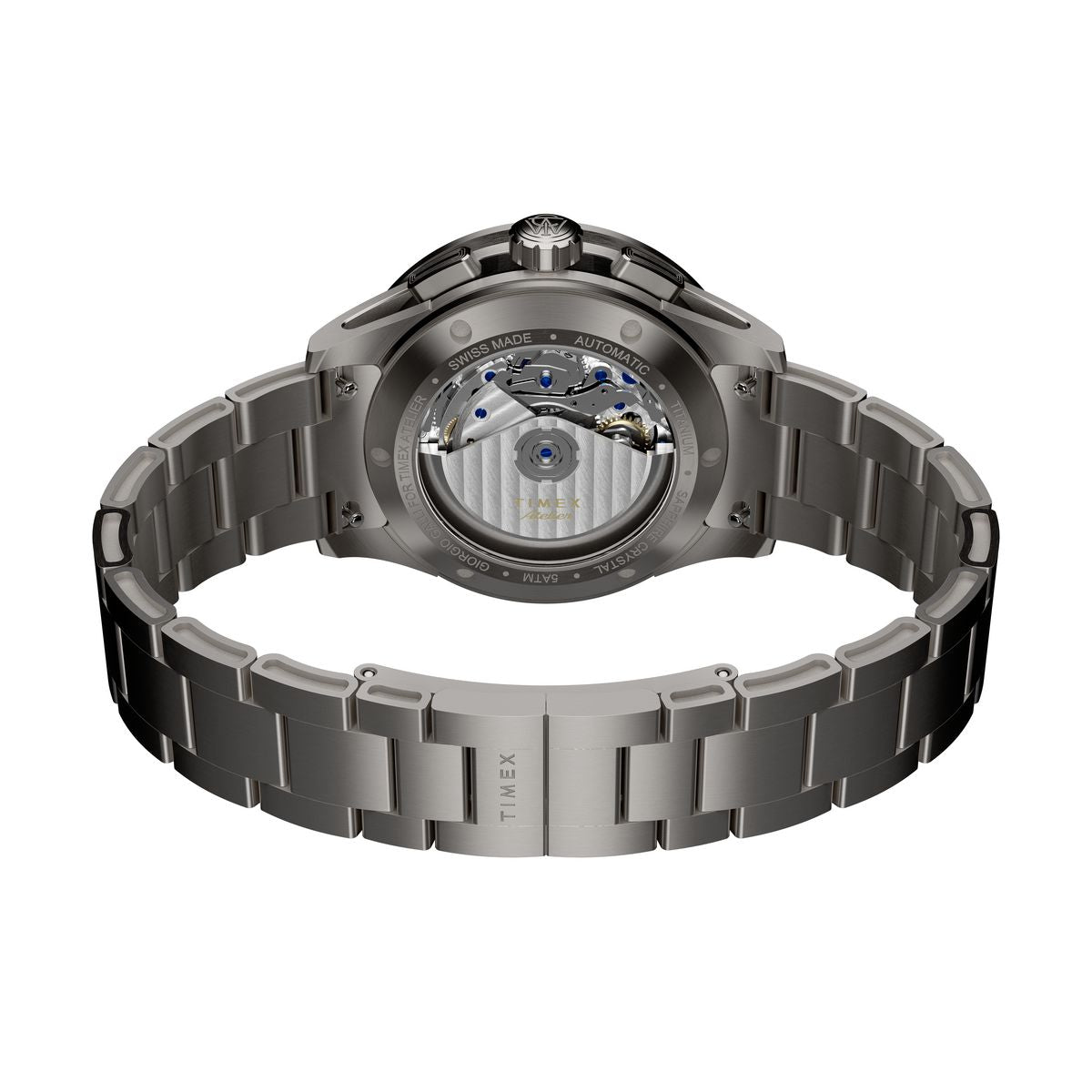 Timex Atelier Chronograph Automatic M1a Ti 42mm Swiss Made Titanium Bracelet - TW6A027004A