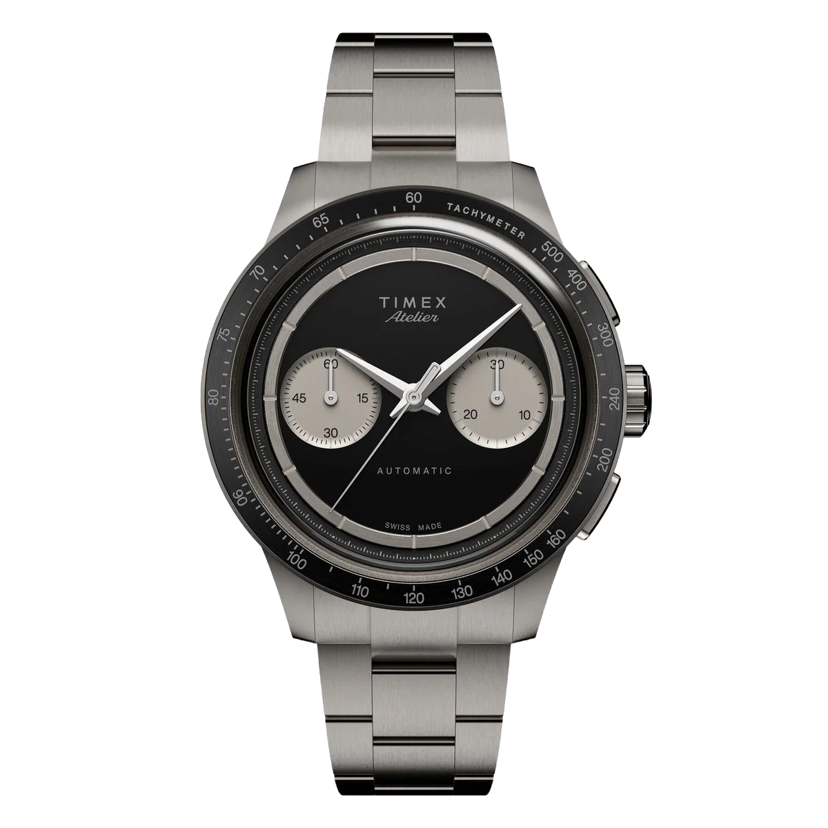 Timex Atelier Chronograph Automatic M1a Ti 42mm Swiss Made Titanium Bracelet - TW6A027004A