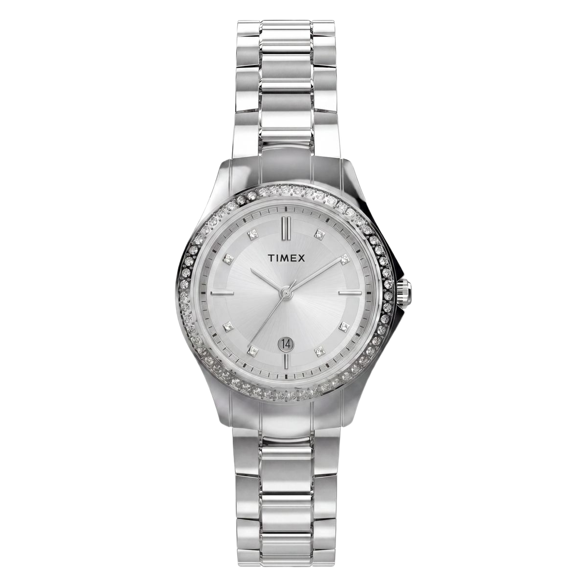 Timex Round 30mm Silver Dial Analog Women Watch - TW6A04500UJ