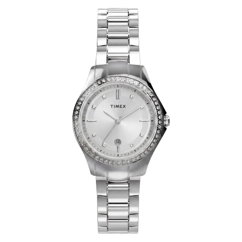 Timex Round 30mm Silver Dial Analog Women Watch - TW6A04500UJ Watch Timex