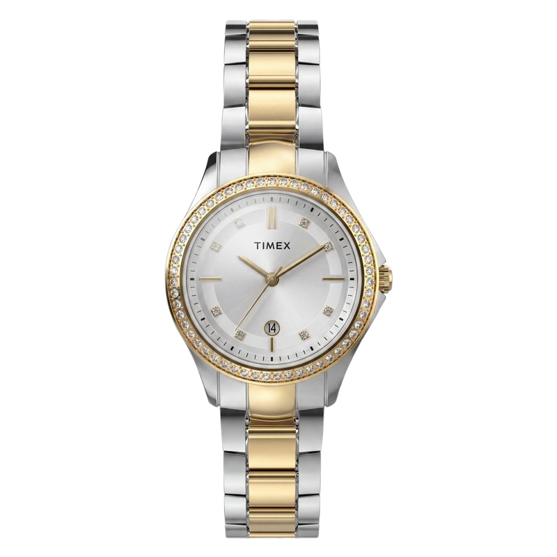 Timex Round 30mm Silver Dial Analog Women Watch - TW6A04700UJ Watch Timex