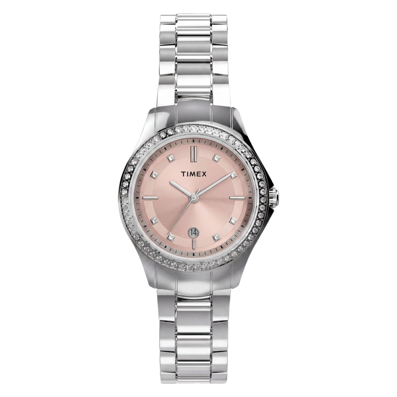 Timex Round 30mm Pink Dial Analog Women Watch - TW6A05800UJ Watch Timex