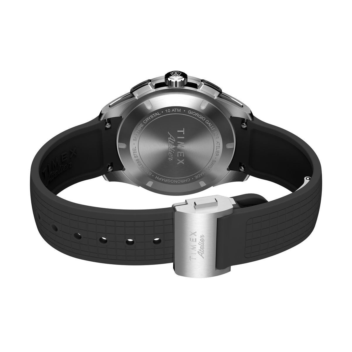 Timex Atelier Chronograph Quartz M1q 40mm Swiss Made NBR Synthetic Rubber Strap - TW6A070004A