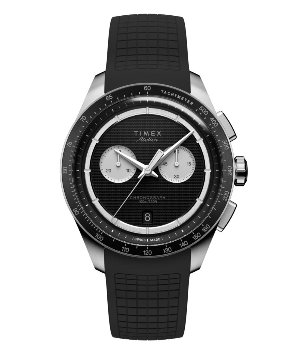 Timex Atelier Chronograph Quartz M1q 40mm Swiss Made NBR Synthetic Rubber Strap - TW6A070004A Watch Timex