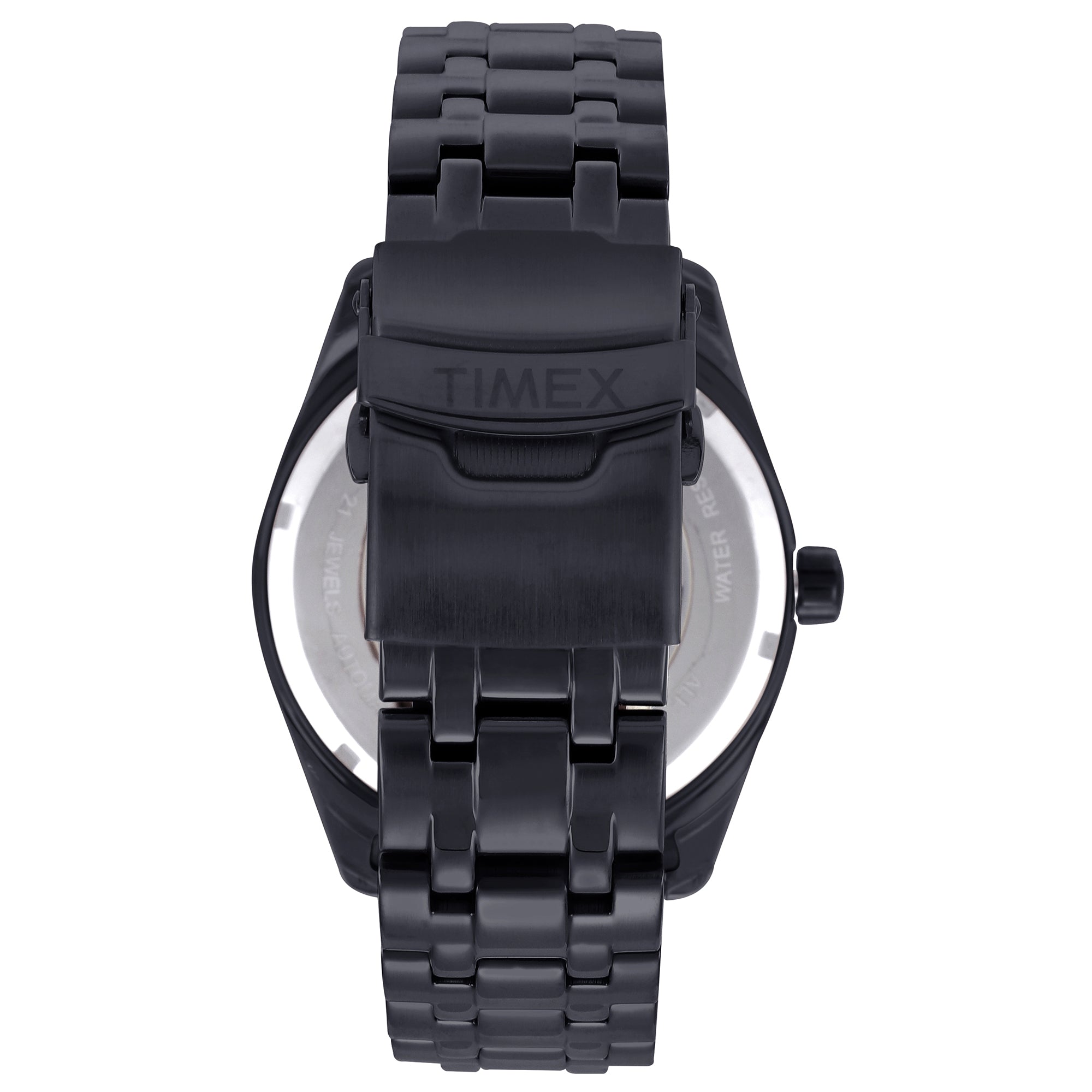 Timex E Class Black Round Dial Quartz Analog Men Watch