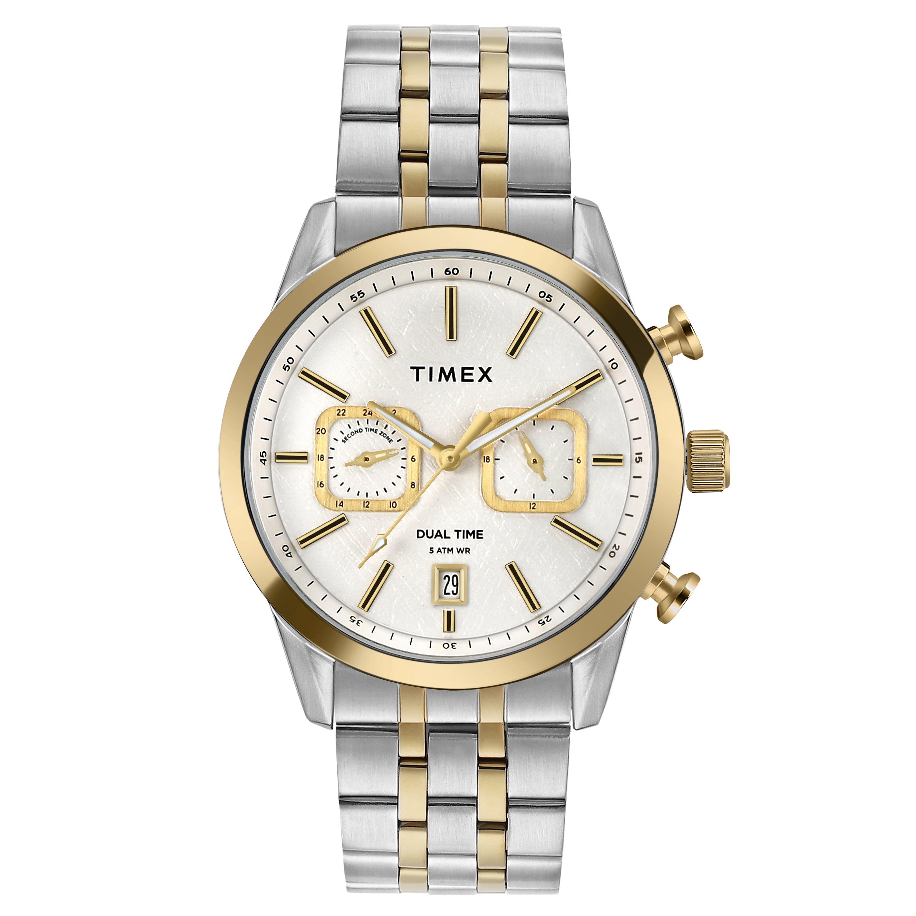 Timex Round 21mm Silver Dial Analog Men Watch - TWEG17609