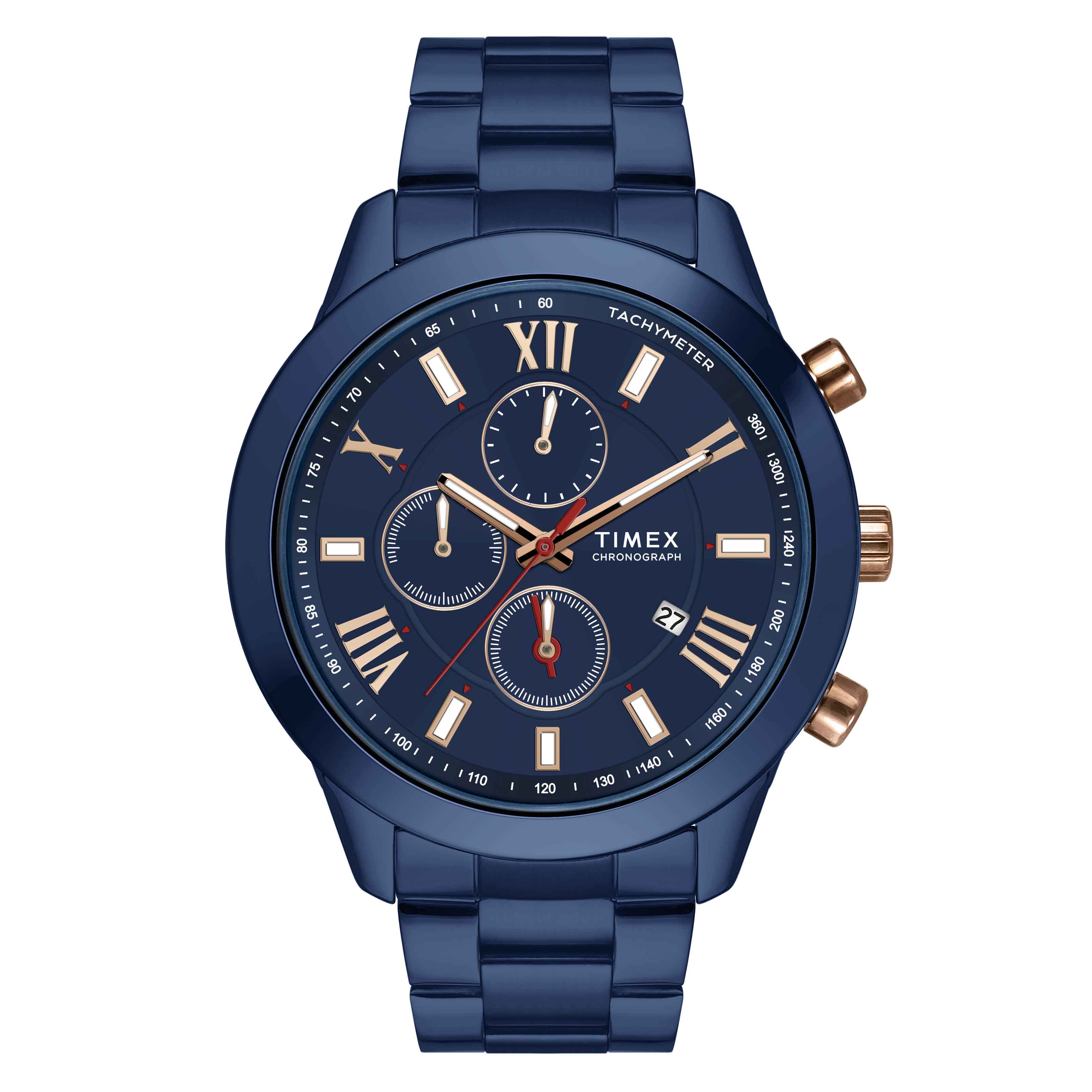 Timex Men Blue Round Dial Analog Watch At JUST WATCHES