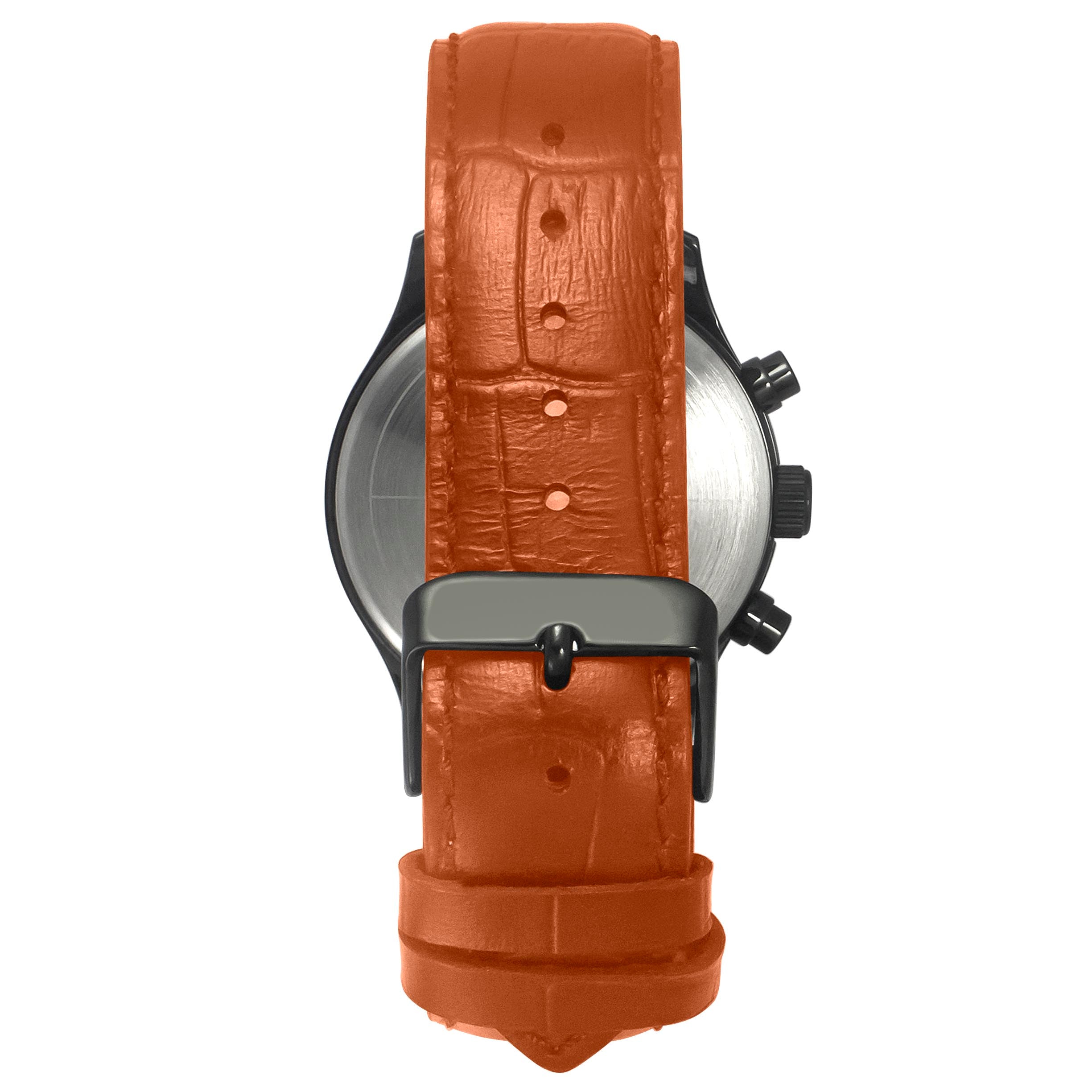 Timex Leather Black Round Dial Quartz Analog Men Watch