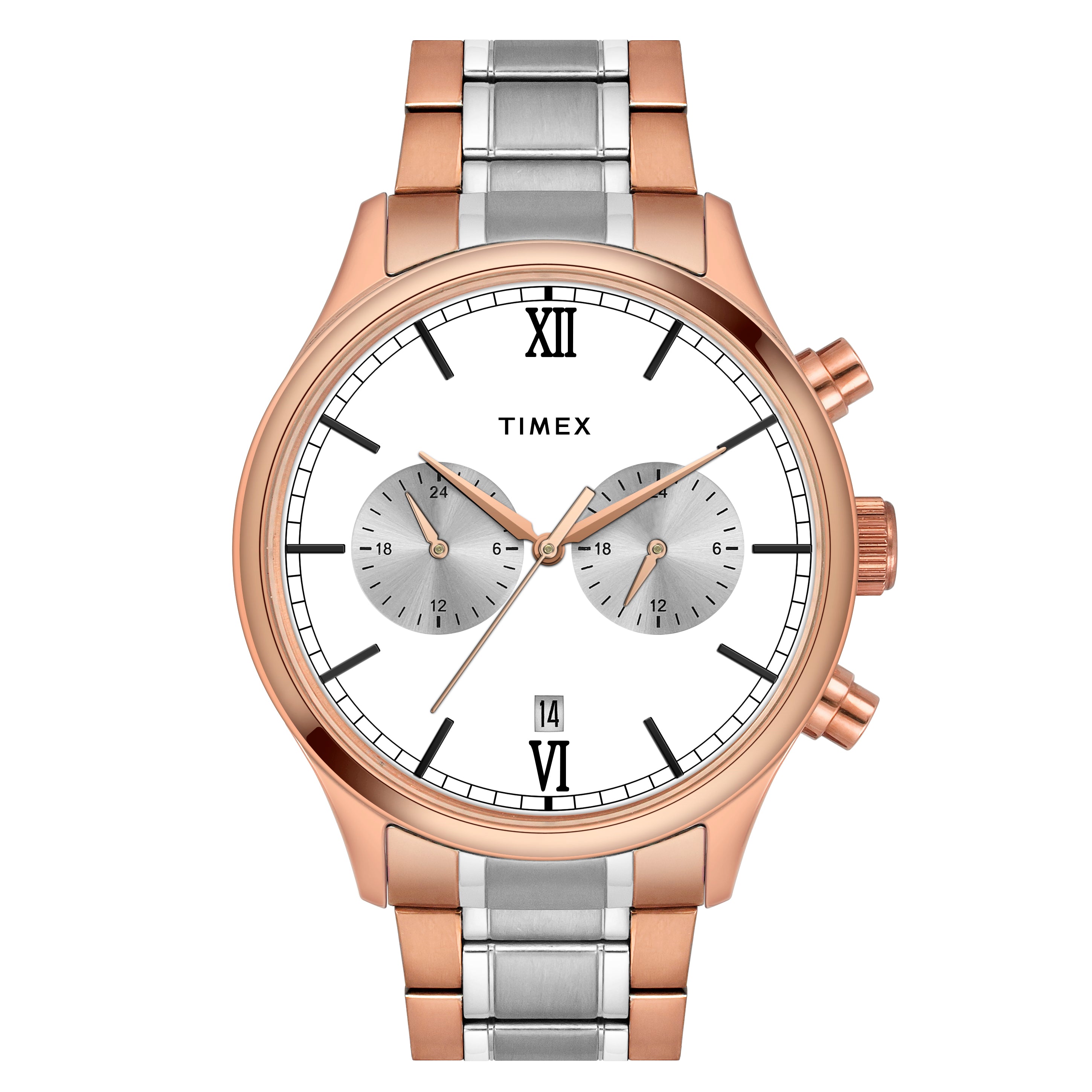 Timex Fashion TWEG19810 Silver Men 43 mm Round Watch