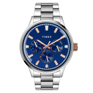 Timex Trendline Round 21mm Blue Dial Analog Men Watch - TWEG19909 Watch Timex