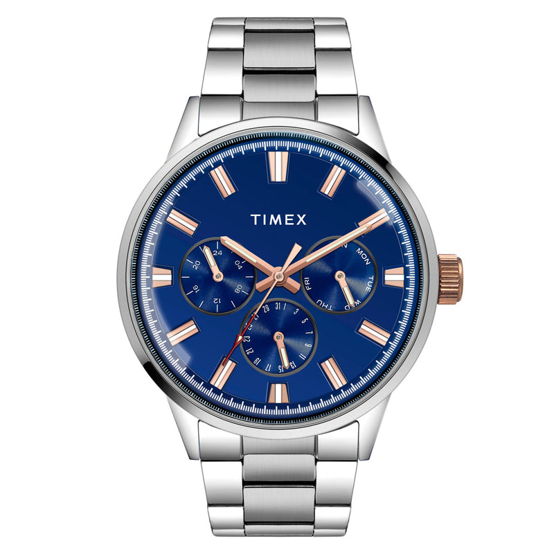 Timex Trendline Round 21mm Blue Dial Analog Men Watch - TWEG19909 Watch Timex