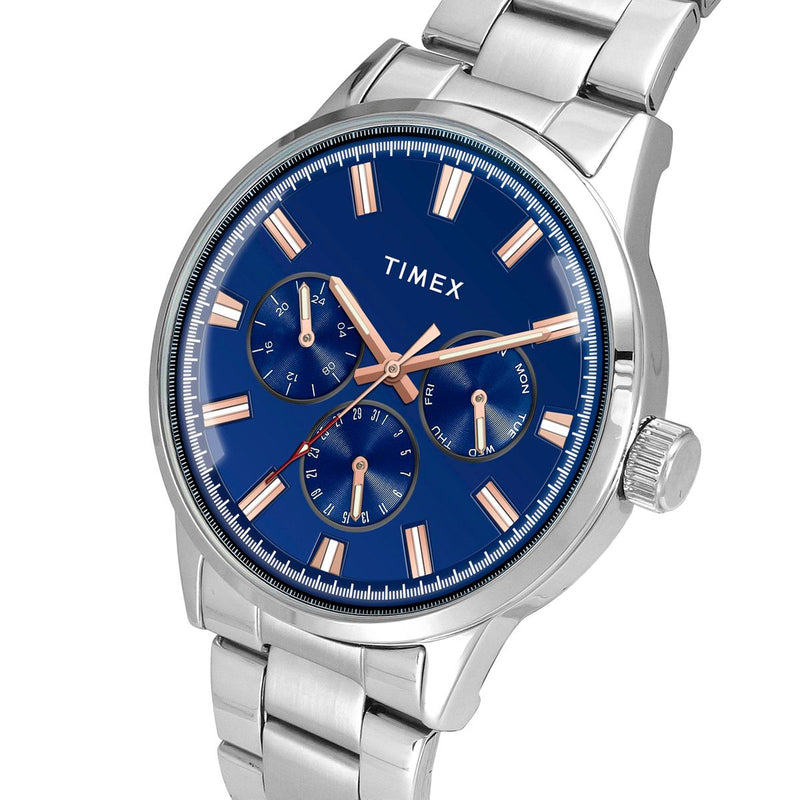 Timex Trendline Round 21mm Blue Dial Analog Men Watch - TWEG19909 Watch Timex