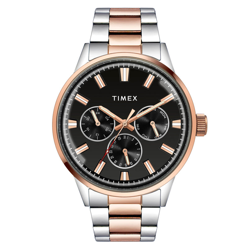 Timex Trendline Round 44mm Black Dial Analog Men Watch - TWEG19910 Watch Timex