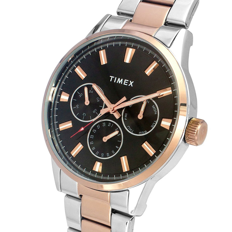 Timex Trendline Round 44mm Black Dial Analog Men Watch - TWEG19910 Watch Timex