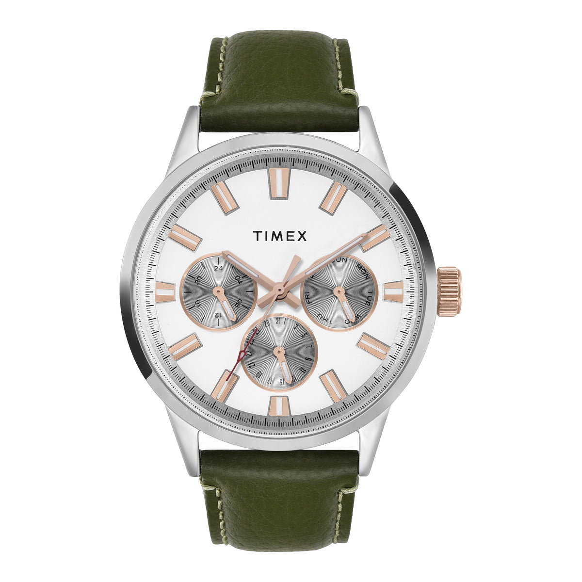 Timex Round 44mm White Dial Analog Men Watch - TWEG19926