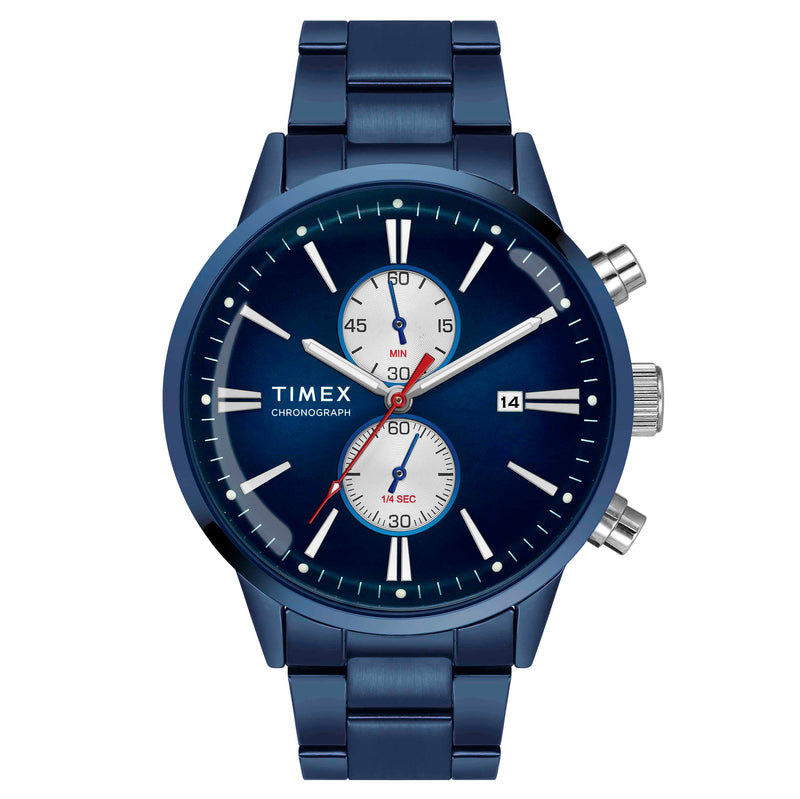 Timex Trendline Round 21mm Blue Dial Analog Men Watch - TWEG19934 Watch Timex