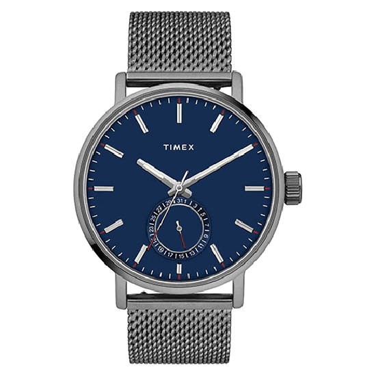 Timex Fashion Blue Round Dial Quartz Analog Men Watch