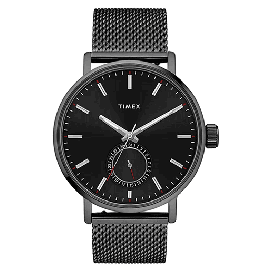 Timex Round 21mm Black Dial Analog Men Watch - TWEG20004 Watch Timex